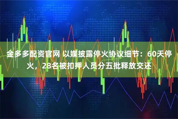 金多多配资官网 以媒披露停火协议细节：60天停火，28名被扣押人员分五批释放交还